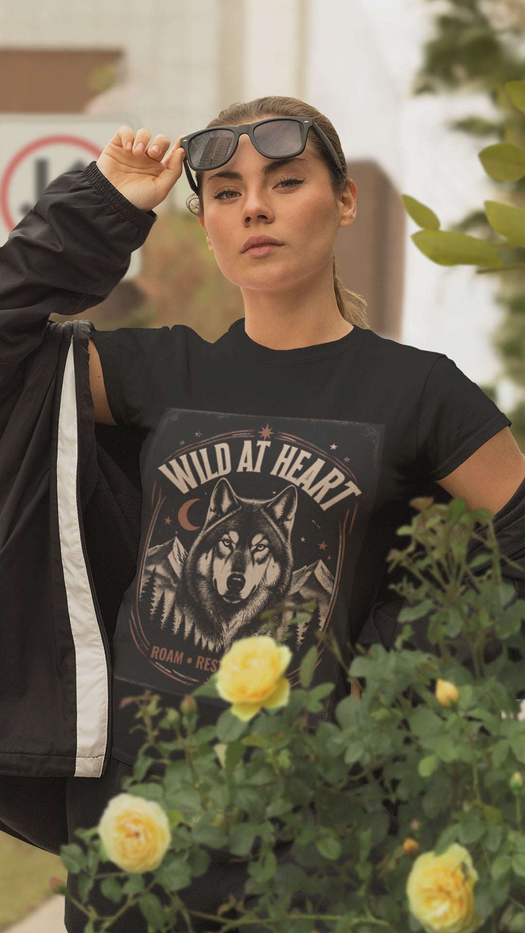 Wild At Heart Wolf Moon Mountain Tee